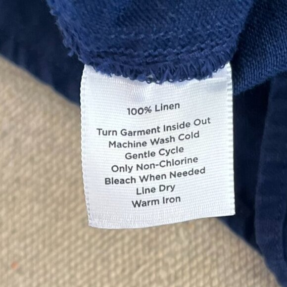 Talbots Woman's Plus-Size Blue Pure Irish Linen Tunic Sz 24 - Picture 7 of 7